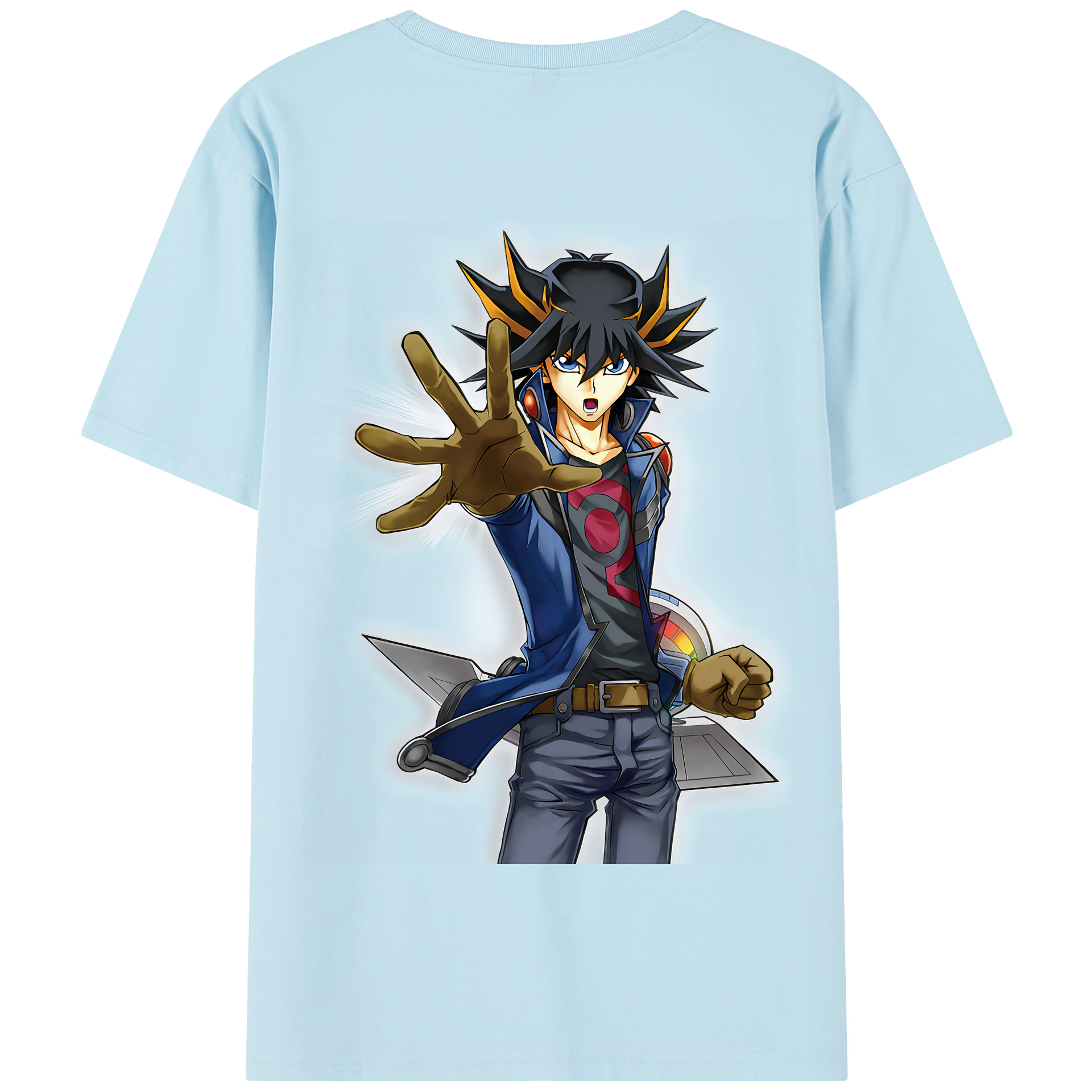 （画像用） 遊☆戯☆王 Yu-Gi-Oh! 綿100％半袖Tシャツ（背面プリント）